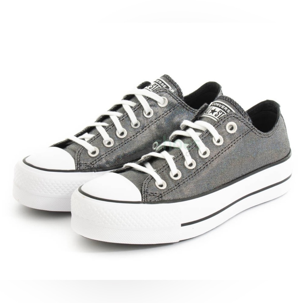 NWT IN BOX CONVERSE CHUCK TAYLOR ALL STARS METALLIC LIFT SNEAKERS SIZE 7 - Picture 6 of 14